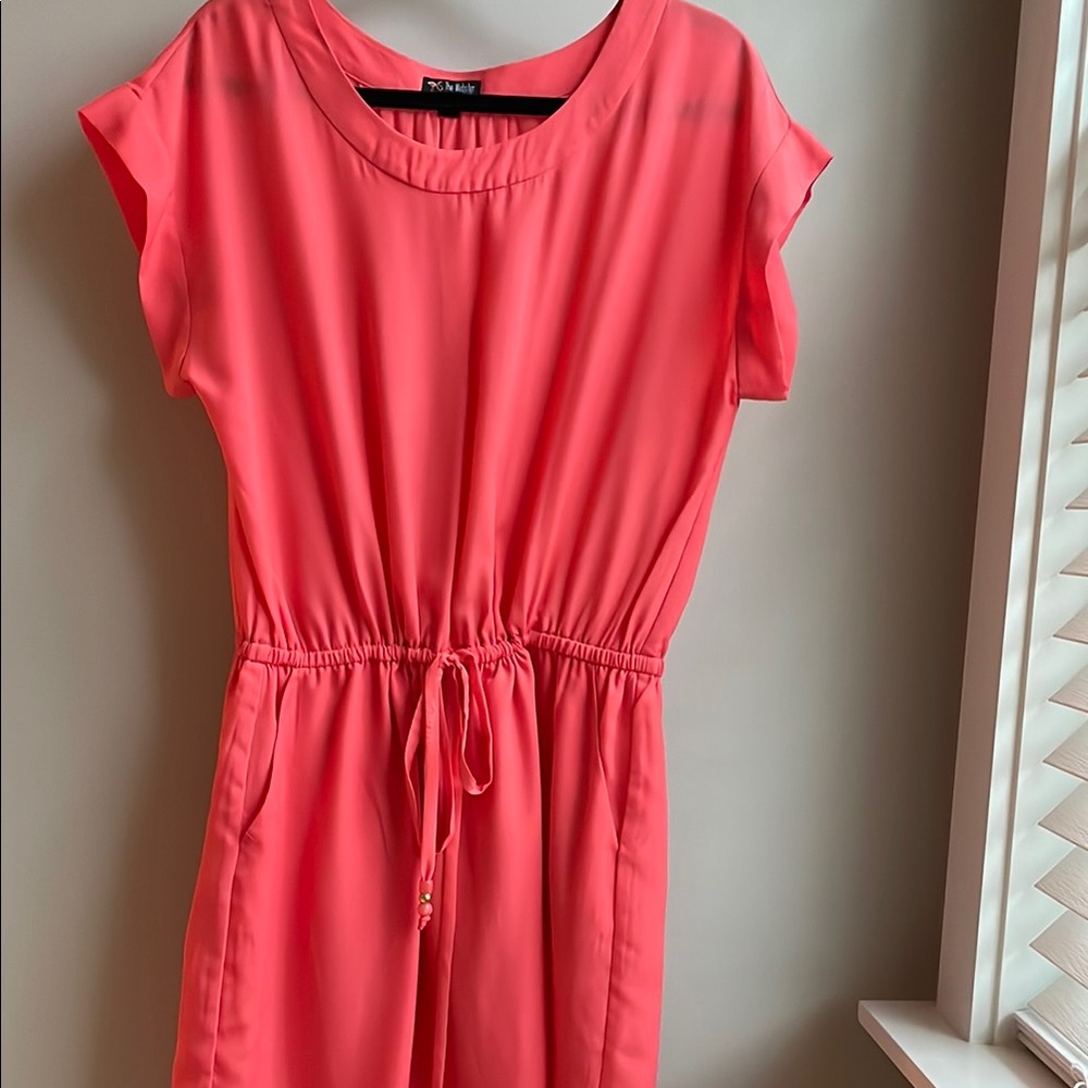 The Webster at Target Orange Pink Flutter Sleeve Sundress